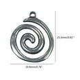 thumbnail image 4 of Milue Antique Silver Plated Whirlpools Charm Pendant for Jewelry Making Findings DIY, 4 of 12