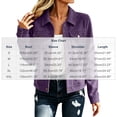 thumbnail image 2 of Gytharion Women's Faux Suede Shirt Jackets Button Front Turn Down Collar Jackets Long Sleeve Solid Color Casual Jackets with Pockets, 2 of 8