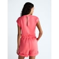 thumbnail image 4 of Scoop Women's and Women's Plus Scubaknit Crewneck Romper, Sizes XS-4X, 4 of 6