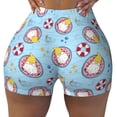 thumbnail image 2 of Fuzoiu Gnome On A Watermelon Mattress In The Pool Print Women's Workout Shorts,Workout Biker Shorts Women,Exercise Fitness Shorts,Scrunch Short, Athletic Shorts for Gym Yoga Running Sport Active-XX-Large, 2 of 8