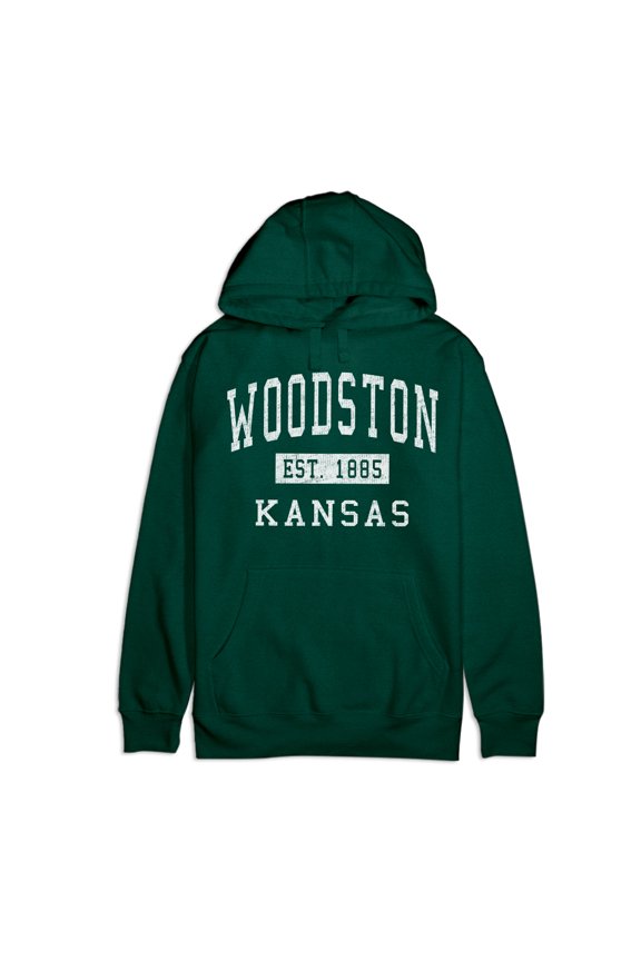 Woodston Kansas Classic Established Premium Cotton Hoodie