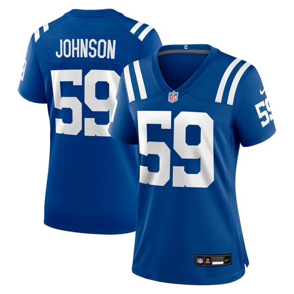 Women's Nike Buddy Johnson Royal Indianapolis Colts Team Game Jersey