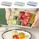 thumbnail image 1 of Bandeja de cubitos de hielo de silicona de 15 celdas para whisky y cócteles - Cubos grandes de 2", congelación rápida, liberación fácil - verde, rosa o azul, 1 of 6
