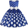 thumbnail image 1 of Vêtements d'Été pour Bébé Fille Robe de Princesse Cargo Extensible avec Nœud Intégré, 1 of 1