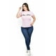 thumbnail image 4 of Playera "Piña Colada" Roman Fashion /Tallas Extras, 9001-11 (Rosa) rosa 36, 4 of 5