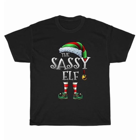 Sassy Elf Matching Family Christmas for Men and Women for Holiday Pajama Set up to 5XL