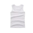 thumbnail image 2 of Gamivast Boys and Girls Tank Tops Kids Summer Cotton Solid Color Basic Undershirts Casual Crew Neck Loose Sleeveless Tops Soft Undershirt Tank Top White 13Y Camiseta De Para Niños, 2 of 6