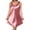 Pink#15038mm, variant on AHMOMEI Women Plus Size Satin Sleeveless Slip Dress With Floral Strap A Line Nightgown Loungewear Pink XXL