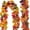 B Multi-color, variant on Scidweet 2 Pack Artificial Maple Fall Leaves Fall Decorations for Home, Fake Hanging Vines Autumn Party Garland Thanksgiving Decor