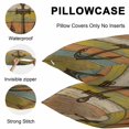 thumbnail image 5 of Lumbar Pillow Covers 20x12 Inch Set of 2, Nautical Anchor Waterproof Outdoor Pillow Covers, Farmhouse Vintage Old Wooden Grain Decorative Cushion Pillowcases for Couch, Sofa, Bed, Garden, Patio, 5 of 9