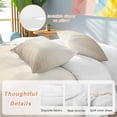 thumbnail image 2 of 3 Piece Beige Brown Ombre Duvet Cover Set California King,Microfiber Comforter/Quilt Cover with Corner Ties and 2 Pillowcases,Modern Abstract Art Gradient Aesthetics Soft Bedding with Zipper Closure, 2 of 8