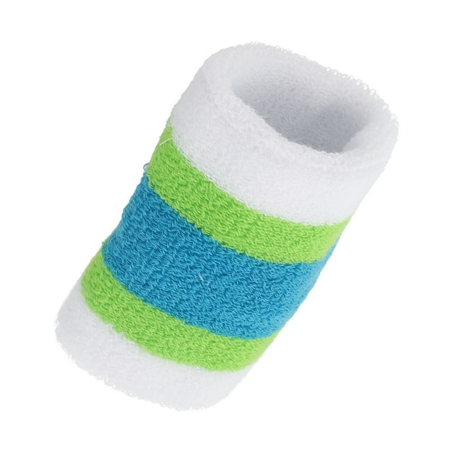 1 Pce Bracelet de Sport Support de Poignet Bandeaux Anti-Transpiration pour Course Gym Tennis Bleu