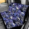 thumbnail image 5 of Qpednta Skull Flower Car Seat Covers Sets 4 Pack Vehicle Seat Protector Front and Rear Split Bench for Cars Easy to Install Accessories Auto Trucks Van SUV, 5 of 7