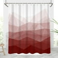 thumbnail image 4 of 84x72inch Abstract Design Wine Shower Curtain Abstract Mountain Art Texture Wine Red Gradient Color Popular Design Home Bathroom Stall Bathtubs Decoration Bath Curtain with Hooks, 4 of 6