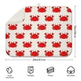 thumbnail image 2 of Crab Crab Coffee Mat Ocean Marine Coral Nautical Tropical Seaside Vintage Sand Beach Coffee Maker Pad For Kitchen Counter Spill Protection And Drying, 2 of 4