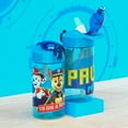 thumbnail image 2 of Zak Designs 16oz Paw Patrol Kids Straw Water Bottle, Durable Plastic Park Bottle with Easy-Open Locking Spout Cover for Travel, Built in Carry Handle, 2 of 10