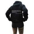 thumbnail image 2 of Brglopf Long Sleeve Sweatshirt for Women Dear Person Behind Me Hoodie Shirt Solid Color Drawstring Pullover Tops with Pocket, 2 of 4