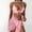 Pink, variant on Bikinis for Women Lace Gauze Swimsuit Solid 3 Piece Bikini Set Fashion Sexy Beachwear Bathing Suit