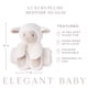 thumbnail image 3 of Peluche de peluche, elegante, ultrasuave, para bebé, 30 cm, 3 of 6