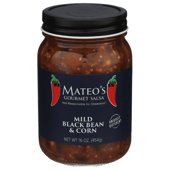 (Pack Of 6) Mateos Gourmet Salsa Black Bean And Corn 16 Oz