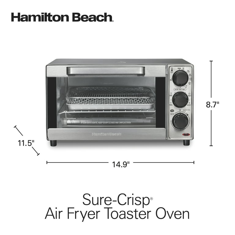 Hamilton Beach Sure-Crisp Air Fryer Toaster Oven Black - 31418