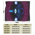 thumbnail image 4 of Bill Cipher Cartoon Fleece Blanket for Boys Girls Kids, Ultra Soft Cozy Warm Flannel Throw Blankets, Lightweight Plush Blanket Gifts for Bed Sofa Living Room Couch Home Decor, 4 of 7