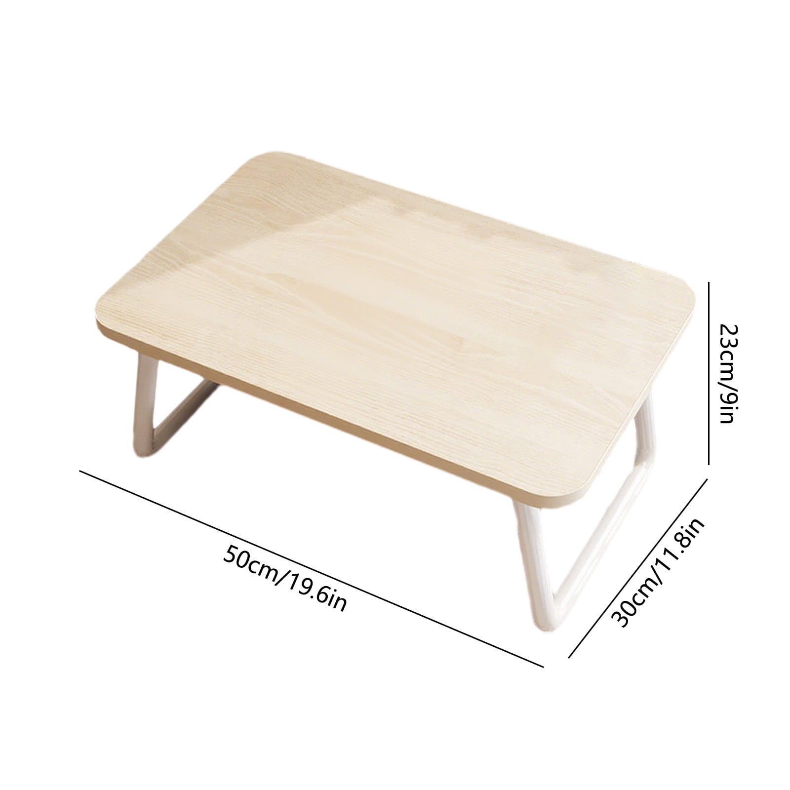 Foldable Laptop Bed Desk | Portable Lap Desk Table for Sofa/Floor/Picnic/Breakfast | Lightweight Wood Mini Stand | Stable Foldable Legs | 19.7x11.8x9.1in | 1 Pack