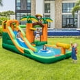 thumbnail image 1 of Costway Inflatable Water Slide Park Monkey Bounce House Splash Pool with 735W Blower, 1 of 8