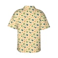 thumbnail image 3 of Uemuo Sea Turtle And Whale Printed Regular Fit Short Sleeve Casual Hawaiian Shirt for Men,Aloha shirt,Tropical shirt,Floral print shirt,Vacation Beach shirt-3X-Large, 3 of 9