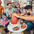thumbnail image 3 of Qucyy 10PCS Football Oval Paper Plates Tableware Party Paper Plates American Football Rugby Party Cutlery Set Tableware Set Disposable for Theme Birthday Tailgate Party Decorations L/Rugby Plate 10pc, 3 of 5