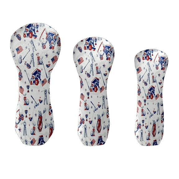 Golf Club Cover Velvet Lining Suitable for the First Wood, Fairway Wood and Hybrid Club Head Cover Golf Gifts