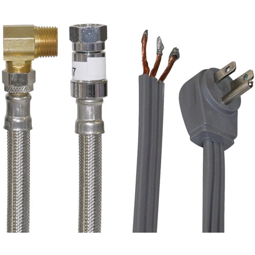 Certified Appliance 77805 Braided Stainless Steel Dishwasher Installation Kit, 6'