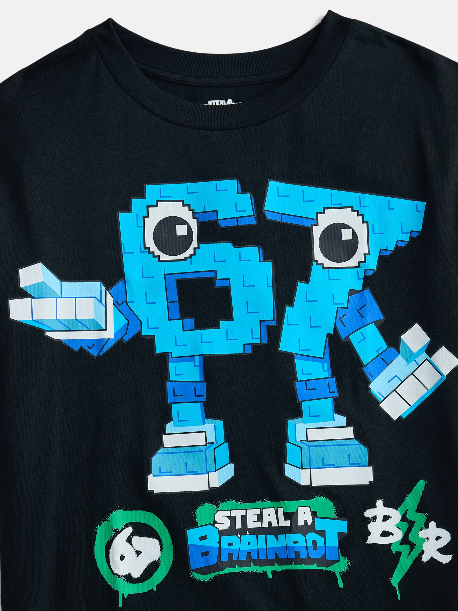 Roblox "Steal a Brainrot" Boys' Short Sleeve Graphic T-Shirt, Sizes 4-18