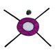 thumbnail image 1 of Los niños lanzan y atrapan la pelota. Accesorios interactivos para desarrollar el trabajo en equipo. Accesorios escolares. Púrpura, 1 of 8