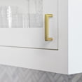 thumbnail image 4 of Goo-Ki 3 Inch(76mm) Zinc Alloy Kitchen Cabinet Pulls, Brushed Brass Classic Cabinet Handles for Dresser,Wardrobe & Cupboard, 6 Pack, 4 of 7