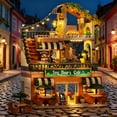 thumbnail image 5 of Insoon City Coffee House Building Set with Light, 1173 PCS Cafe Shop Building Block Toy for Adults Teens Kids Ages 6-12+, 5 of 10