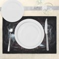 thumbnail image 3 of Ambesonne Space Place Mats Set of 4, Wold Stardust Scenery, Standard Size, Orange Grey, 3 of 6