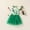 Green, variant on Herrnalise Toddler Baby Girls Net Yarn Solid Color St. Patrick's Day Four-leaf Print Sleeveless Skirt Dress