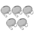 thumbnail image 5 of Anillo de joyería abierta de acero inoxidable de 5 piezas anillo de joyería ajustable joya de bricolaje en blanco anillo, 5 of 5