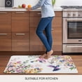thumbnail image 5 of Botanical Flowers Door Mat&nbsp;Indoor Outdoor Entrance, Non Slip Rug for Kitchen Bathroom Entryway Rug, Watercolor Floral Bird Butterfly Washable Doormat Floor Mat for Office Home Decor 24x36 Inch, 5 of 8