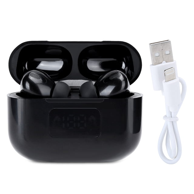 Auriculares inalámbricos verdaderos Auriculares deportivos Bluetooth 5.0 Auriculares internos con pantalla digitalNegro