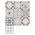 thumbnail image 1 of 20Pcs Wall Sticker Waterproof Removable Self-adhesive A-rabic Style Mosaic Tile Wall Decoration Decal for Dorm, 1 of 8