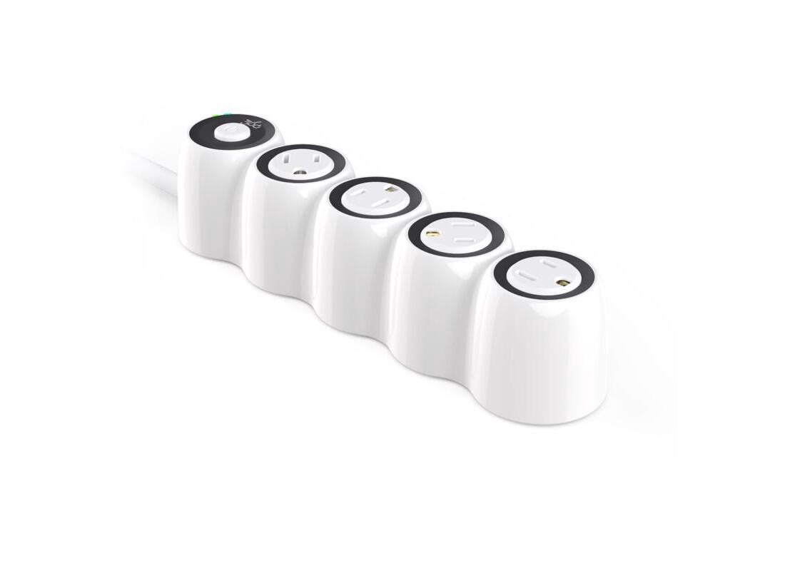 360 Electrical 360552-5CA4ESC1 Surge Protector PowerCurve 4 ft. L 4 outlets Smart-Enabled White 1080 J White