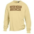 thumbnail image 2 of Men's ComfortWash Gold Western Michigan Broncos Garment Dyed Long Sleeve T-Shirt, 2 of 3