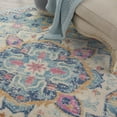 thumbnail image 4 of Nourison Passion Bohemian Ivory/Light Blue 8' x round Area Rug, (8 Round), 4 of 8