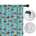 thumbnail image 4 of Blackout Kids Curtains,Cartoon Construction Vehicles Cranes Childrens Insulated Curtains Set Of 2,Bedroom Essentials,Toddler Room Decor 42"x54", 4 of 5