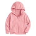 thumbnail image 5 of RFQWOVSR Girls Solid Color Zip Up Hoodie Soft Comfortable Casual Jacket 2-3 Years, 5 of 6