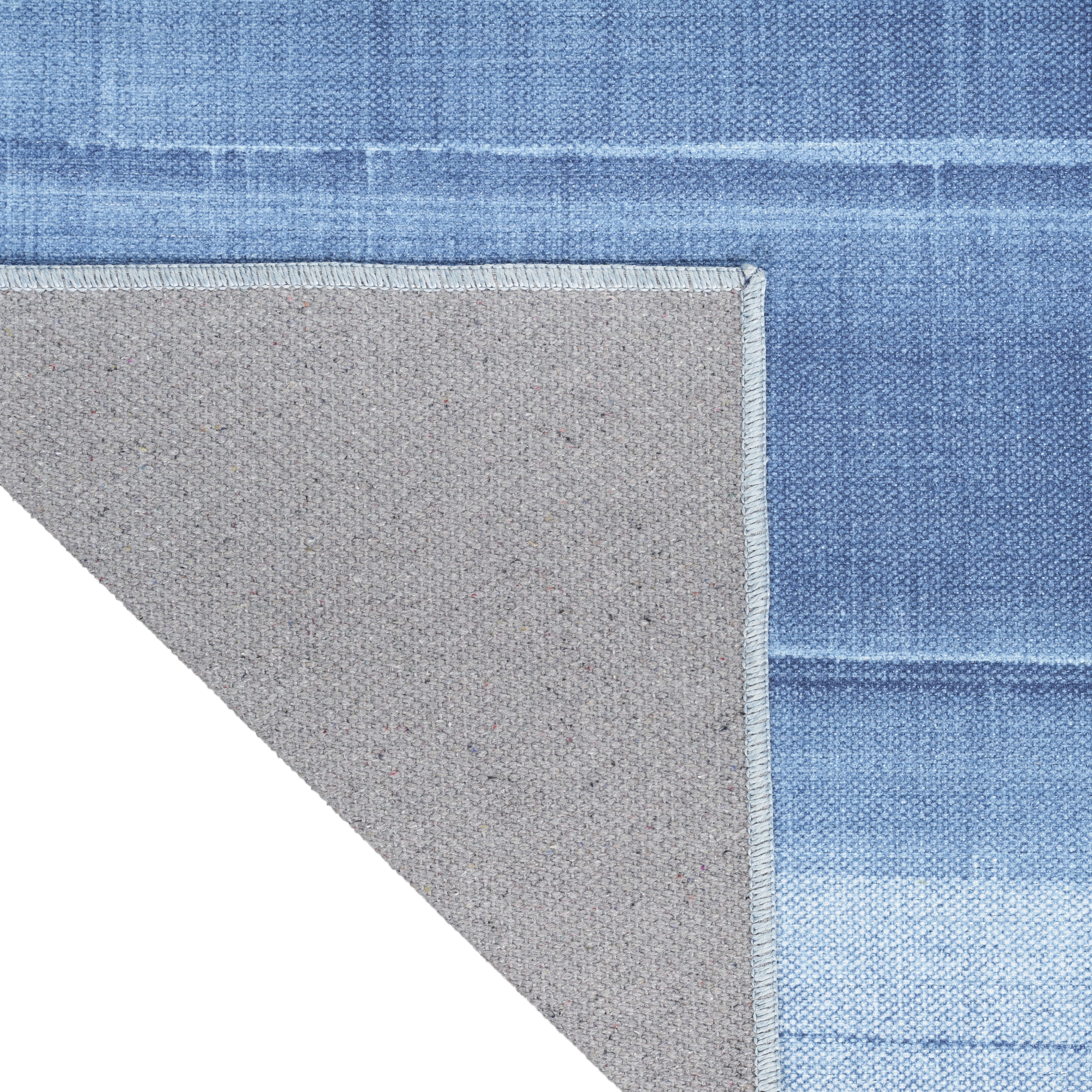 Nourison Launder Abstract Aqua 7'10" x 9'10" Area Rug, Easy Cleaning, Non Shedding, Bed Room, Living Room, Dining Room, Kitchen (8x10)