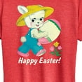 thumbnail image 3 of Instant Message - Vintage Happy Easter  - Women's Short Sleeve Graphic T-Shirt, 3 of 6