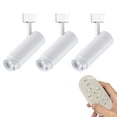 thumbnail image 1 of FSLiving H Type Track Lighting,White Ceiling Spotlighting Remote Control with Stepless dimming,Color Changing Adjustable Zoom Mini Lights for Kitchen Island Accent Task Wall - Set of 3, 1 of 7
